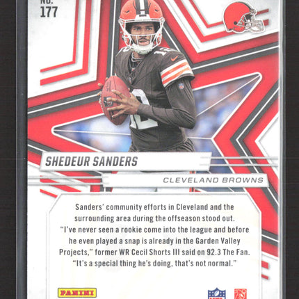 2025 Panini Rookies & Stars Shedeur Sanders #177 Purple /999