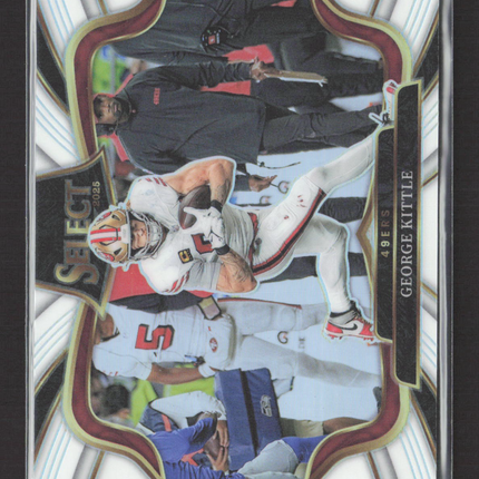 2026 Panini Select Prizm Field Level George Kittle #416 07/35 White