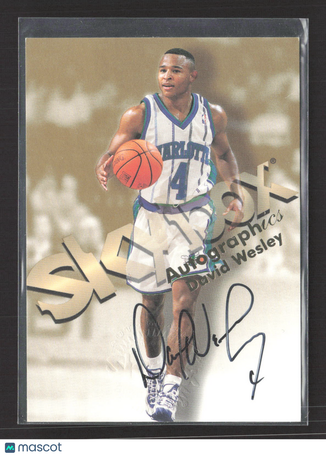 1998 SkyBox Autographics David Wesley Auto