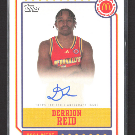 2024 Topps Chrome McDonald's All American Derrion Reid #EA-DR Auto
