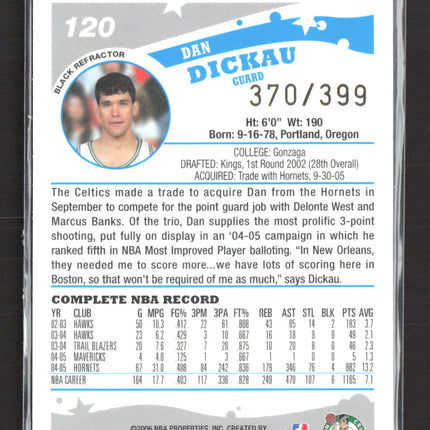 2006 Topps Chrome Black Refractor Dan Dickau #120 370/399