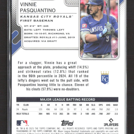 2025 Topps Pristine Vinnie Pasquantino #166 Red /5