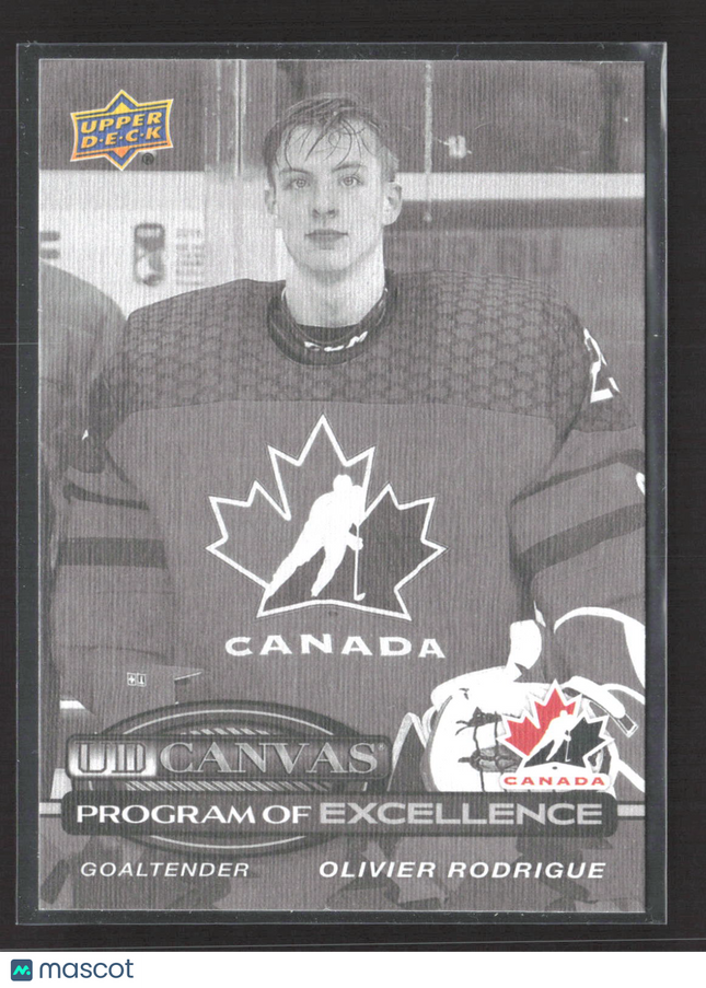 2026 UD Series 2 Canvas Program of Excellence Olivier Rodrigue #C270 Black White