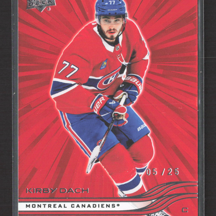 2026 Upper Deck Series 2 Hockey Outburst Red Kirby Dach #341 05/25