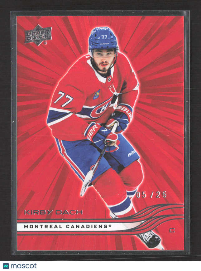 2026 Upper Deck Series 2 Hockey Outburst Red Kirby Dach #341 05/25
