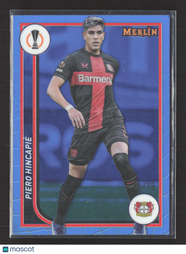 2024 Topps Merlin Heritage Piero Hincapie #21 Blue /75