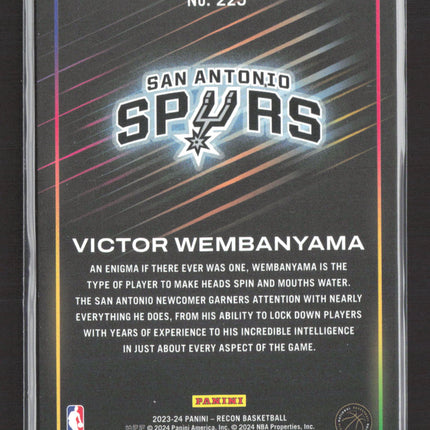 2023 Panini Recon Victor Wembanyama #225 /299 RC