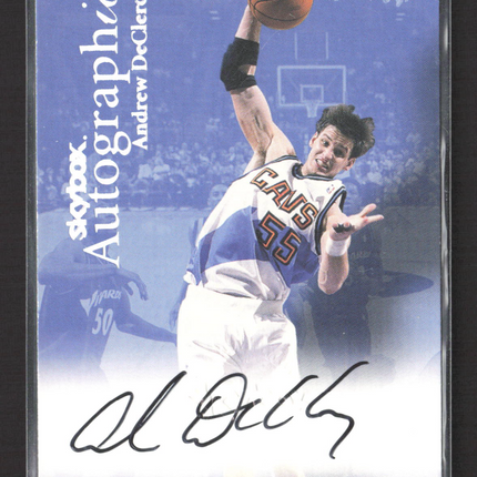 1999 SkyBox Autographics Andrew DeClercq Auto