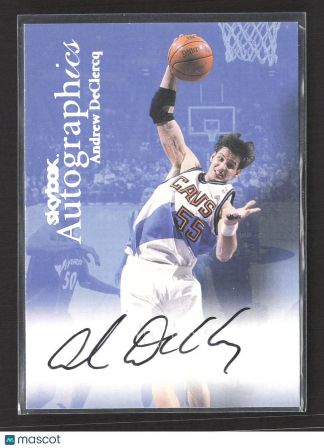 1999 SkyBox Autographics Andrew DeClercq Auto