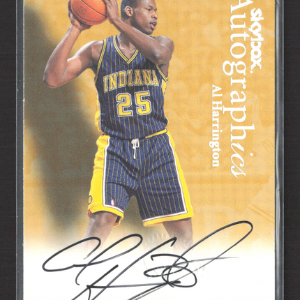 1999 SkyBox Autographics Al Harrington Auto