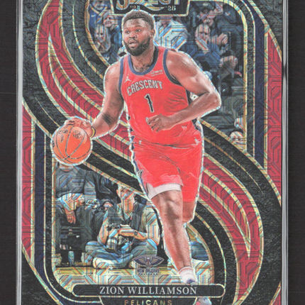 2025 Panini Select Prizm Zion Williamson #138 Premier Level Red 14/20