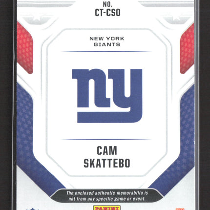 2025 Panini Rookies & Stars Cross Training Cam Skattebo #CT-CSO RC Jersey