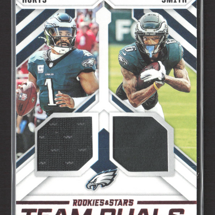 2025 Panini Rookies & Stars Team Duals DeVonta Smith Jalen Hurts #TD-PHL Jersey