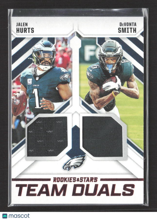 2025 Panini Rookies & Stars Team Duals DeVonta Smith Jalen Hurts #TD-PHL Jersey