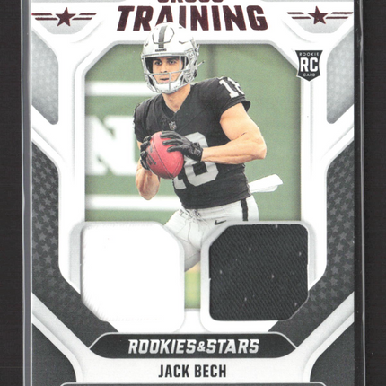 2025 Panini Rookies & Stars Cross Training Jack Bech #CT-JBH Dual Jersey RC