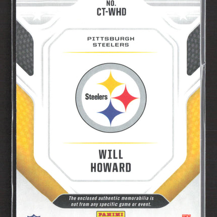 2025 Panini Rookies & Stars Cross Training Will Howard #CT-WHD RC Jersey