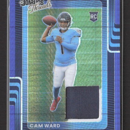 2025 Panini Donruss Optic Threads Prizm Cam Ward #DTBH-CWD Blue RC Jersey
