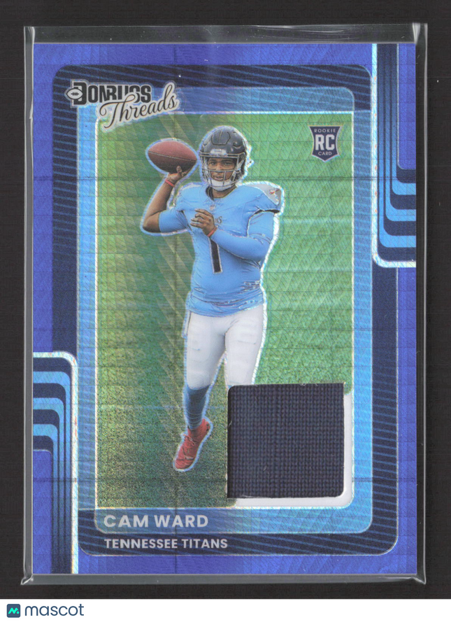2025 Panini Donruss Optic Threads Prizm Cam Ward #DTBH-CWD Blue RC Jersey