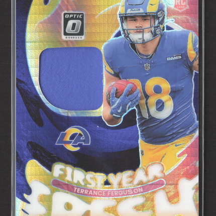 2025 Panini Optic Prizm First Year Fresh Terrance Ferguson #FYFBH-TFE RC Jersey