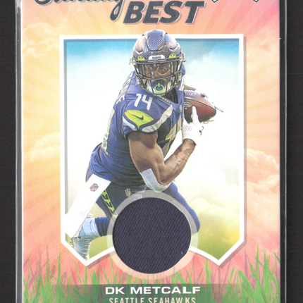 2021 Panini Playoff Sunday Best DK Metcalf #SBE-DKM Jersey