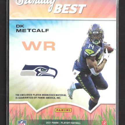2021 Panini Playoff Sunday Best DK Metcalf #SBE-DKM Jersey