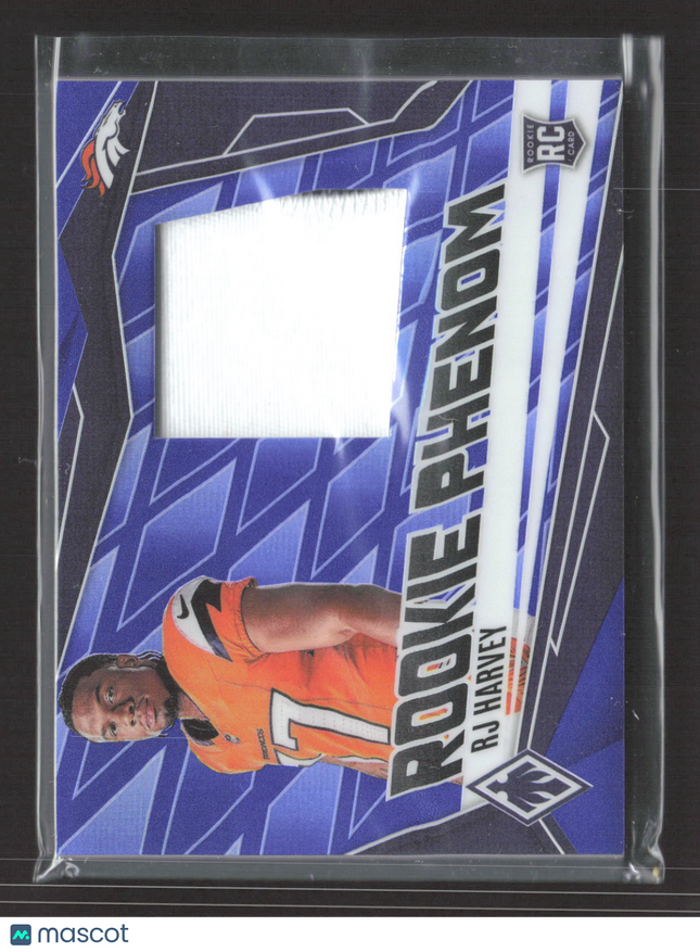 2025 Panini Phoenix Rookie Phenom RJ Harvey #PJY-RHY Jersey Patch RC /199