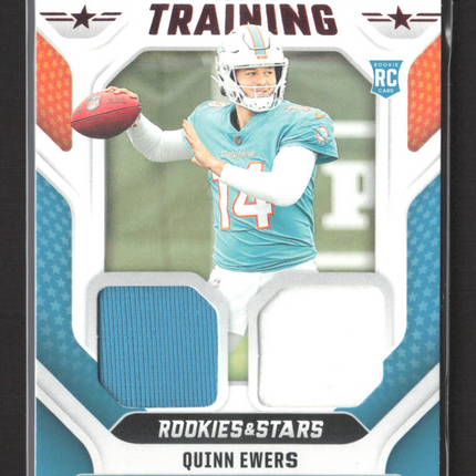 2025 Panini Rookies & Stars Cross Training Quinn Ewers #CT-QES Dual Jersey RC