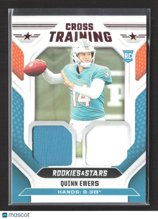 2025 Panini Rookies & Stars Cross Training Quinn Ewers #CT-QES Dual Jersey RC