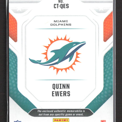 2025 Panini Rookies & Stars Cross Training Quinn Ewers #CT-QES Dual Jersey RC