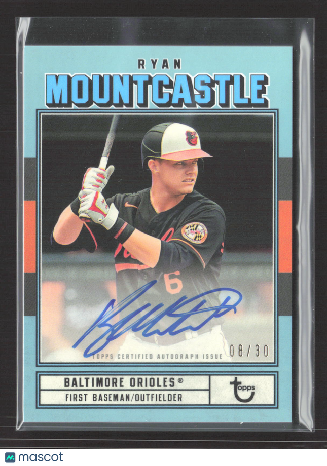 2022 Topps Brooklyn Collection Ryan Mountcastle #AC-RM 08/30 Auto