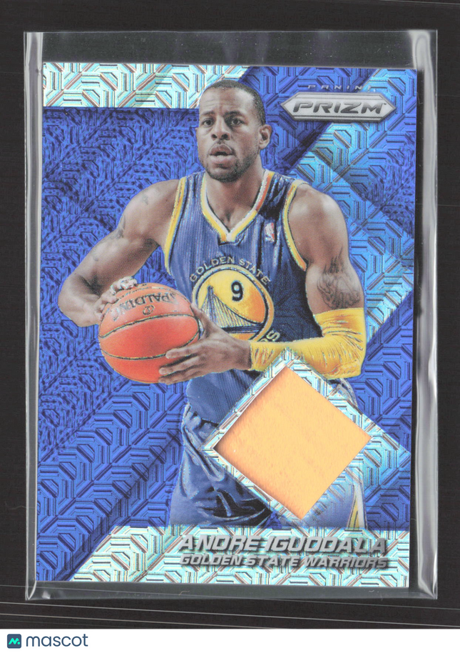 2014 Panini Prizm Andre Iguodala #39 Blue Game-worn Jersey