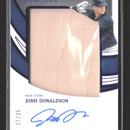 2022 Panini Immaculate Collection Josh Donaldson #JBS-JD Jumbo Bat 17/25 Auto