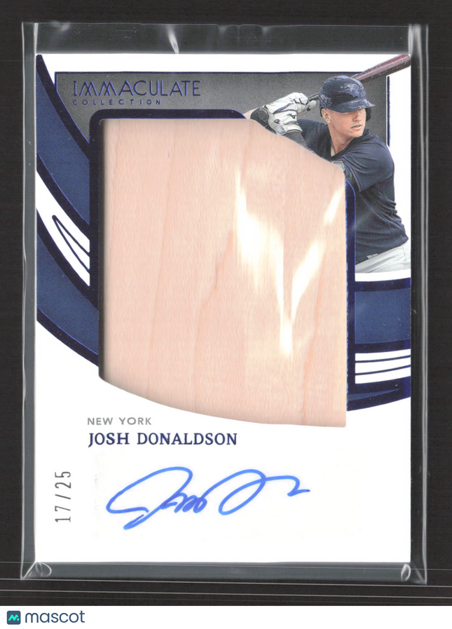 2022 Panini Immaculate Collection Josh Donaldson #JBS-JD Jumbo Bat 17/25 Auto