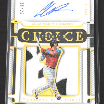 2023 National Treasures Ecklar's Choice Colson Montgomery 16/25 Patch Auto
