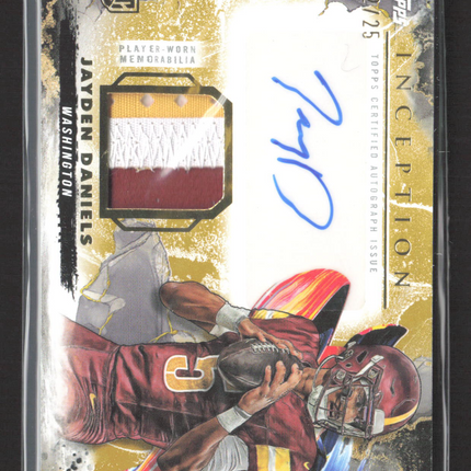 2024 Topps Inception Jayden Daniels #PPA-JD Gold Patch 22/25 RC Auto
