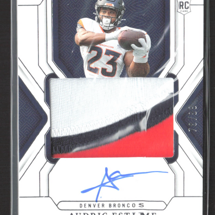 2025 Panini National Treasures Audric Estime #175 RC Patch Auto