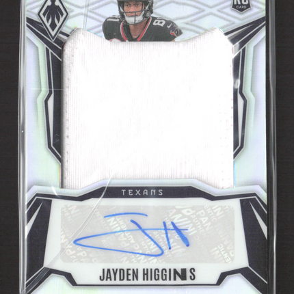 2025 Panini Phoenix Football Jayden Higgins #RPS-JHS Patch 024/149 Auto