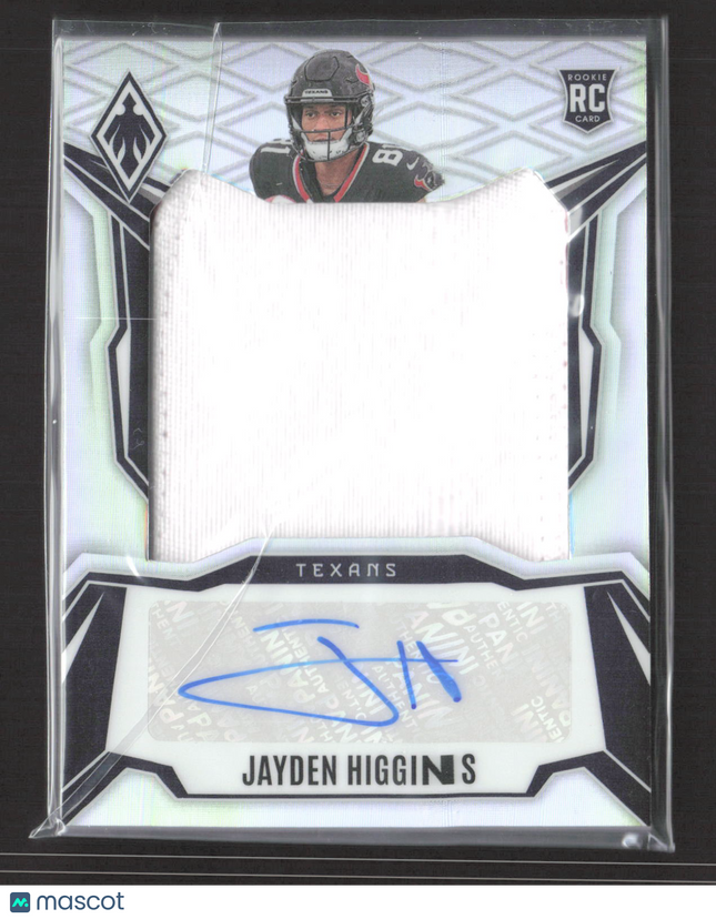 2025 Panini Phoenix Football Jayden Higgins #RPS-JHS Patch 024/149 Auto