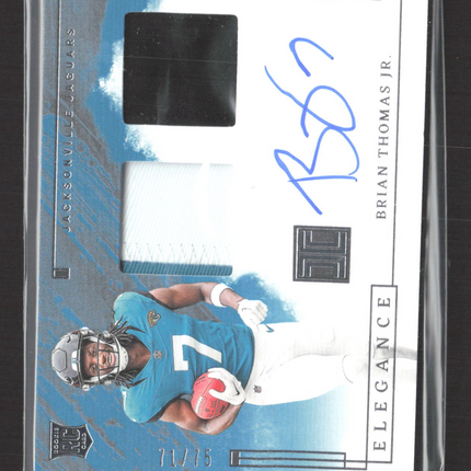2024 Panini Impeccable Elegance Brian Thomas Jr. #RHP-BTJ Patch 71/75 RC Auto