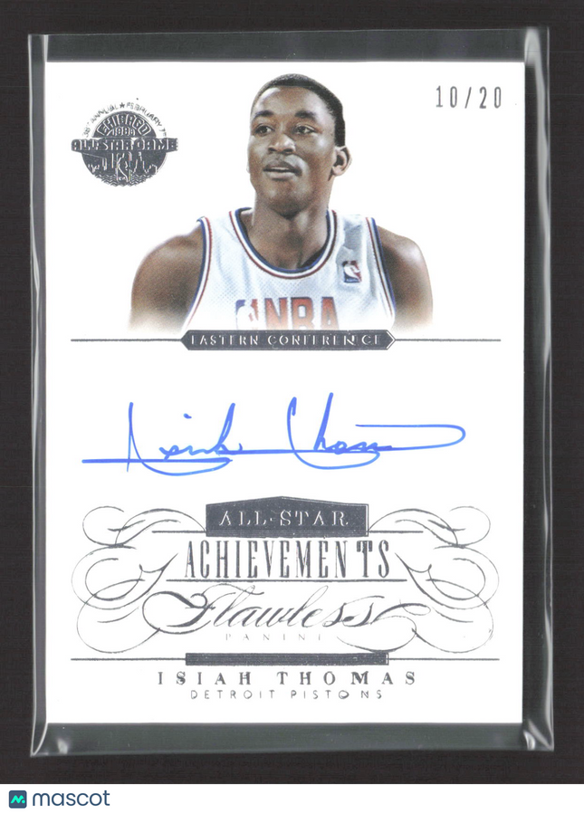 2013 Panini Flawless Isiah Thomas #ASA-IT 10/20 Auto