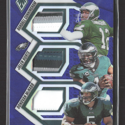 2025 Phoenix Donovan McNabb Randall Cunningham Jalen Hurts #RGN-PHI Triple /199