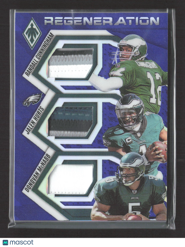 2025 Phoenix Donovan McNabb Randall Cunningham Jalen Hurts #RGN-PHI Triple /199