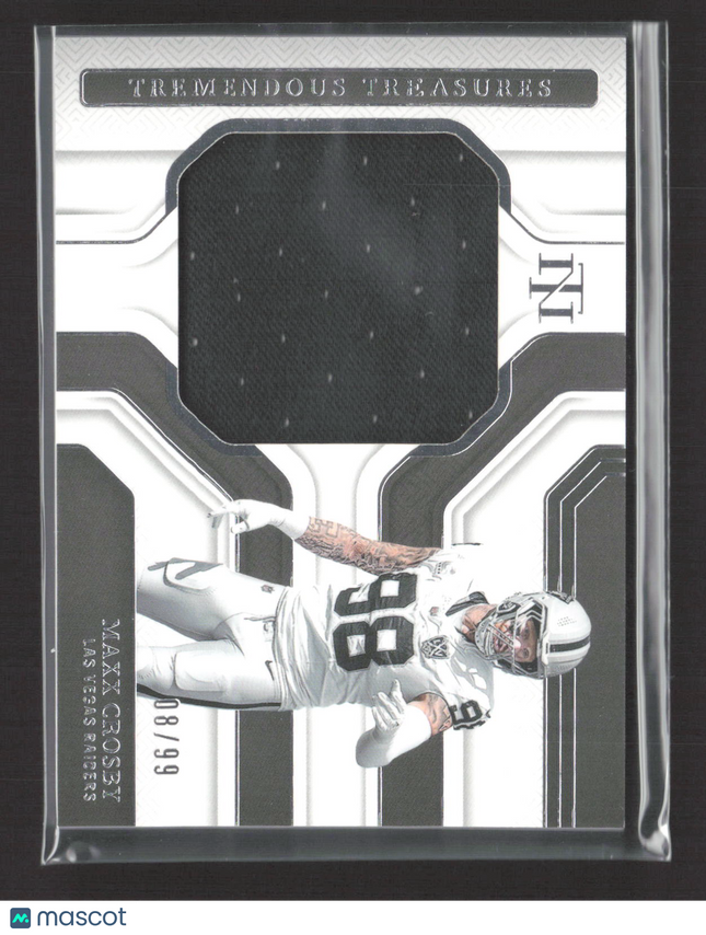 2025 Panini National Treasures Tremendous Maxx Crosby #TTS-MCY /99 Jersey