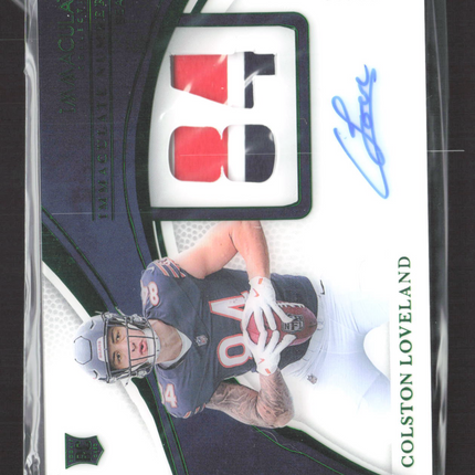 2025 Panini Immaculate Collection Colston Loveland #NRPA-CLD 08/25 Patch Auto
