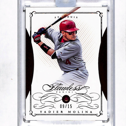 2016 Panini Flawless Gems Yadier Molina #50 09/15 Ruby