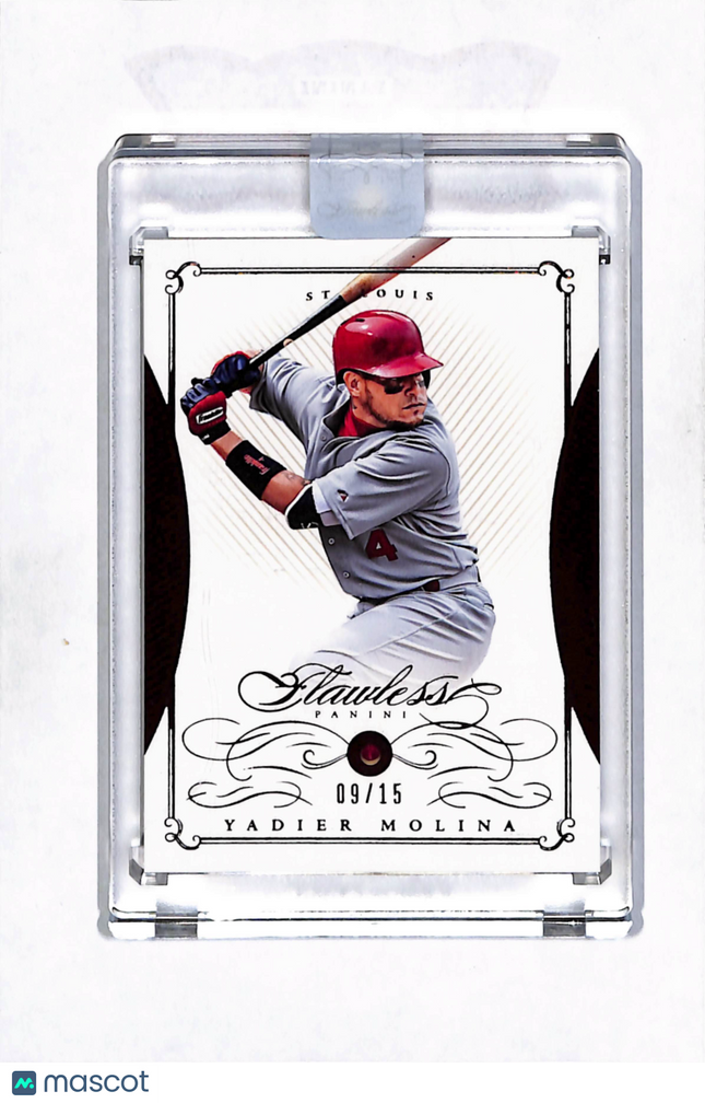 2016 Panini Flawless Gems Yadier Molina #50 09/15 Ruby