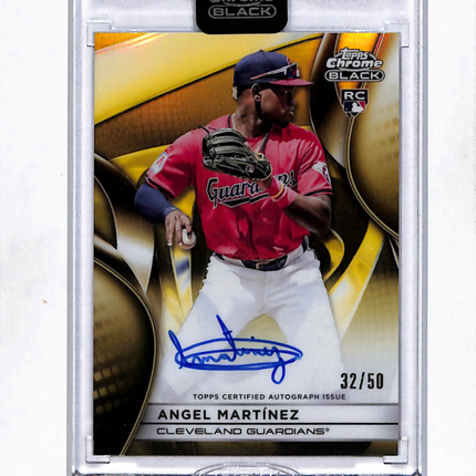 2025 Topps Chrome Black Angel Martínez #CBA-AMA Gold RC 32/50 Auto