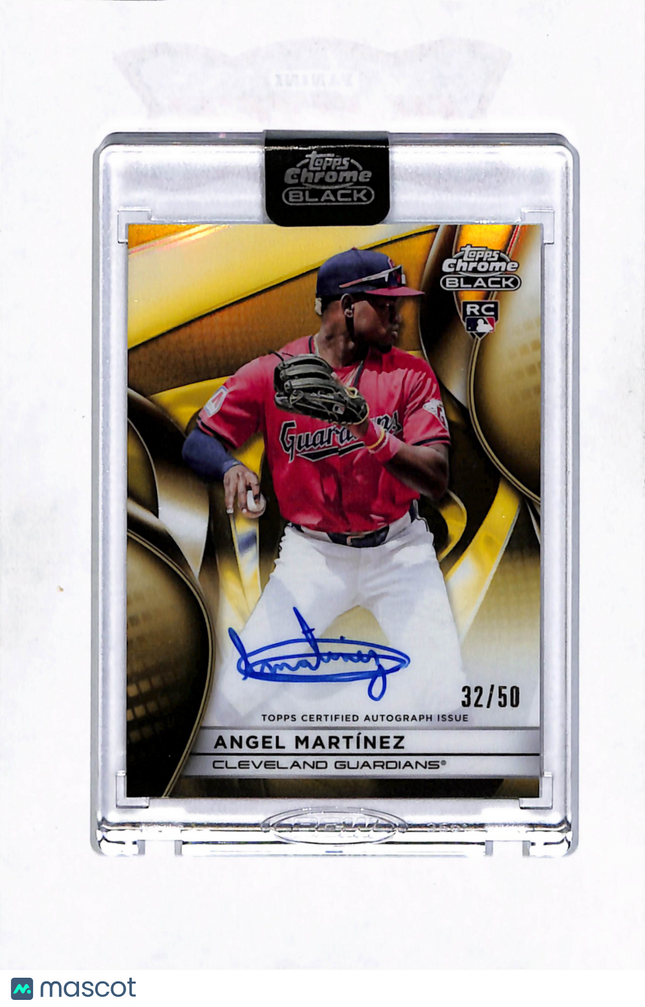 2025 Topps Chrome Black Angel Martínez #CBA-AMA Gold RC 32/50 Auto