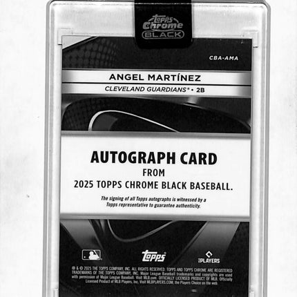 2025 Topps Chrome Black Angel Martínez #CBA-AMA Gold RC 32/50 Auto