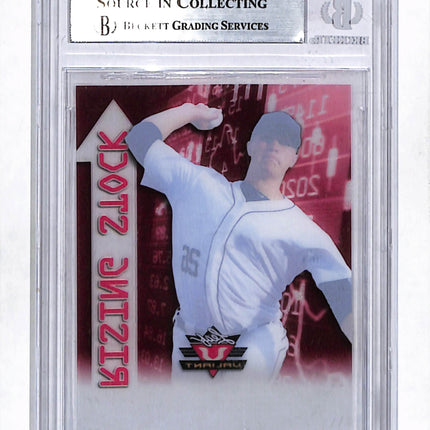 2019 Leaf Valiant Rising Stock Tarik Skubal Clear Red 1/1 Pre-Production Proof